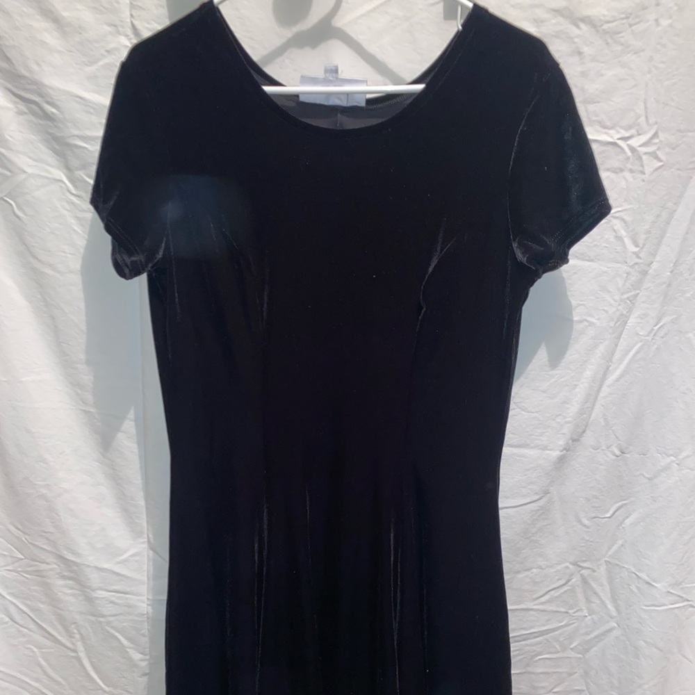 black velvet dress